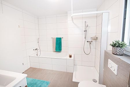 Badewanne und Dusche 4.5-Zimmer-Mietwohnung Sternenmatte Menziken